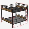 ALEXOUN Bunk Bed,Industrial Detachable Bunked Frame Convertible Twin Bunk Beds into 2 Individual Bed for Kids,Adults,Space-Saving - 3 of 4