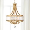 Possini Euro Design Prava Warm Brass Pendant Chandelier 21 1/2" Wide Modern Crystal 4-Light Fixture for Dining Room House Foyer Kitchen Island Bedroom - 2 of 4