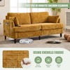 Okak Modern Chenille 2-Seater Loveseat Sofa with 2 Pillows & Sturdy Soild Wood Feets,Upholstered Armchair Sofa Couch for Living Room - 4 of 4