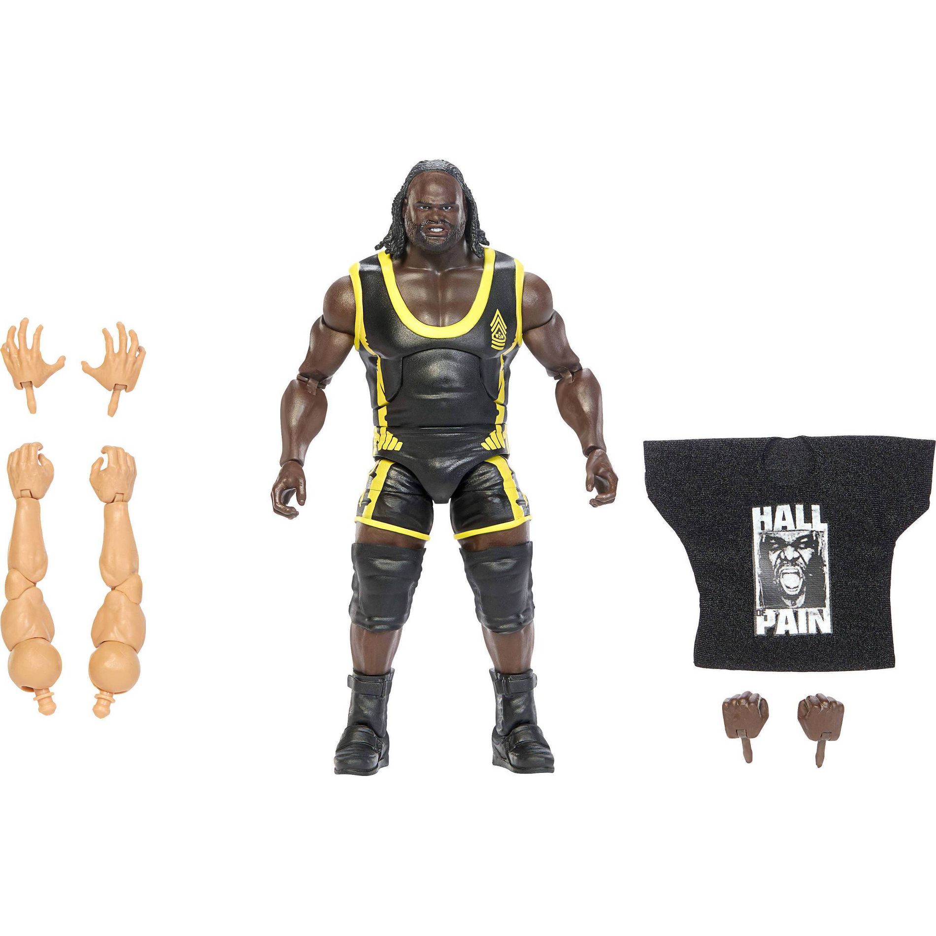 WWE Elite Legends Mark Henry Action Figure & Accessories, Series 32 6" Set Action Figures