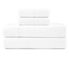 Pointehaven 180 GSM Brushed Cotton Solid Soft Flannel Deep Pocket Oversized Sheet Set - 3 of 4
