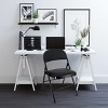 Elama 4 Piece Metal Folding Chair with Padded Seats in Black - 2 of 4