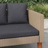 vidaXL Garden Sofa Beige, Anthracite - 3 of 4