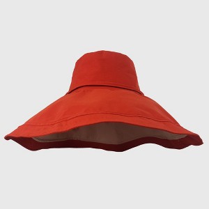 Anna-Kaci Women's Reversible Wide - Brim Sun Hat with Adjustable Chin Strap - 1 of 4