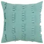 20"x20" Oversize Striped Solid Square Throw Pillow Aqua Blue - Donny Osmond Home