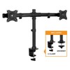 Mount-It! Low Profile Dual Monitor Mount | Double Monitor Desk Stand Arm | Fits 2 Computer Screens 17 - 27 Inch | C-Clamp and Grommet Bases - 4 of 4