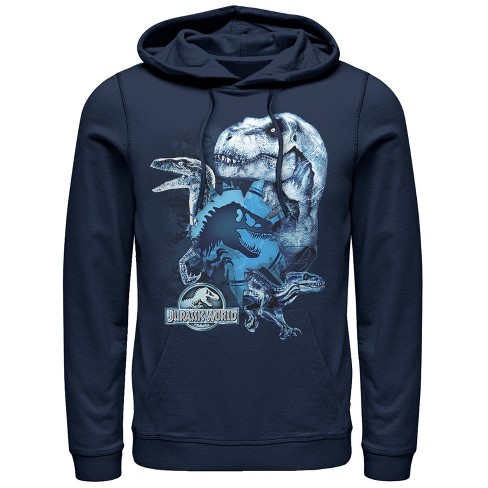 Men S Jurassic World Fallen Kingdom Dinosaur Frost Pull Over Hoodie Target