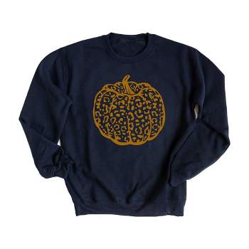 Simply Sage Market Women's Graphic Sweatshirt Brown Leopard Pumpkin