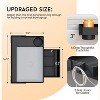 Acoinel Bedside Shelf for Bed, Foldable Bunk Bed Shelf Organizer for Room Essentials Clip On Nightstand Bed Side Shelf Tray - 2 of 4