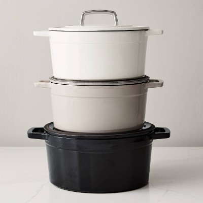 Cobblestone Enameled Cast Iron 7 QT Dutch Oven with Lid