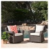 Amaya Set of 2 Wicker Swivel Rocking Chair: Patio Furniture, UV & Weather-Resistant - Christopher Knight Home - 4 of 4