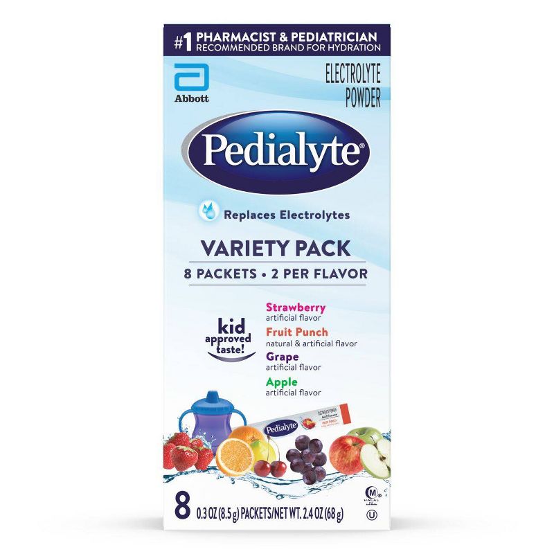 Pedialyte Electrolyte Powder Variety Pack - 8ct/2.4oz, 1 of 11