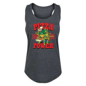 Women's - Teenage Mutant Ninja Turtles - Pizza Power Graphic Racerback Tank - 1 of 4