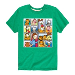 Boys' - Garfield - Friends Short Sleeve Graphic T-Shirt - 1 of 4