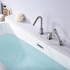 SUMERAIN Deck Mount Roman Tub Faucet Brushed Nickel Bathtub Faucet Set with Handheld Shower Sprayer - 4 of 4