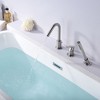 SUMERAIN Deck Mount Roman Tub Faucet Brushed Nickel Bathtub Faucet Set with Handheld Shower Sprayer - image 4 of 4