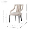 New Pacific Direct Viola Velvet Fabric Klismos Chair - 2 of 4
