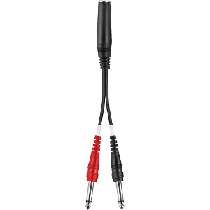 Livewire Essential Y-Adapter 1/4" TRS Female to 1/4" TS Male Black 6 in. - 1 of 1