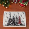 Unique Bargains Christmas Place Mats Flax Red White Black 11.8"x17.7" 2 Pcs - 2 of 4