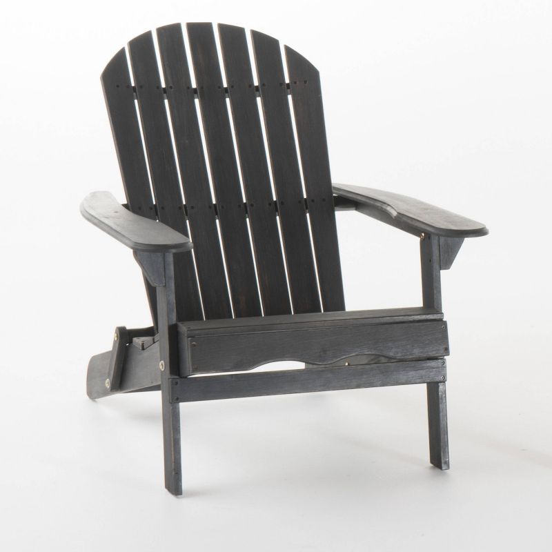 Hanlee Folding Wood Adirondack Chair - Christopher Knight Home, 1 of 9
