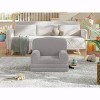 Kids Couch, 2-in-1 Convertible Teddy Fleece Fabric Toddler Sofa Chair, Soft Fold Out Couch Lounge for Kids for Birthday Gift - 2 of 4