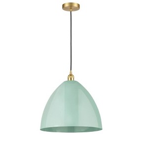 Plymouth Dome - 1 Light Cord Hung Mini Pendant In Industrial Style-18.75 Inches Tall and 16 Inches Wide - 1 of 1