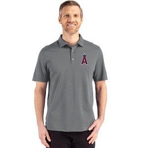 Los Angeles Angels Cutter & Buck Advantage Refresh Epic Confidence Recycled Mens Tri-Blend Pique Polo - Elemental Grey - Large - 1 of 1