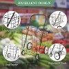 Folding Utility Cart - Heavy Duty 165LB Capacity w/ 360° Wheels (2 Locking) -  3-Tier Collapsible Rolling Cart for Garage, Office, Warehouse, Kitchen - 2 of 4