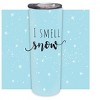 Elanze Designs I Smell Snow Powder Blue 20 ounce Stainless Steel Travel Tumbler - 2 of 4
