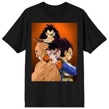 Dragon Ball Z Anime Cartoon Characters Mens Black Graphic Tee : Target