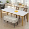 MAYEERTY Rectangular Dining Table, 78 inch Long Kitchen Table for 6-8 People - 3 of 4
