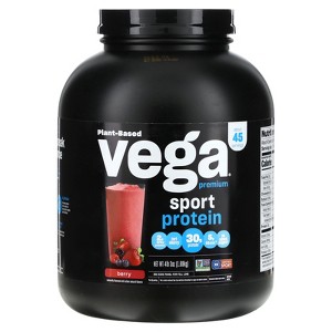 Vega Sport, Plant-Based Premium Protein, Berry, 4 lb 3 oz (1.89 kg) - 1 of 2