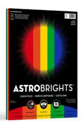 5 Rearms Astrobrights Colored Cardstock 8.5 x 11 65 lb 5-Color