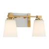 Savoy House Darby 2 - Light Vanity in  Warm Brass - 4 of 4