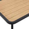 LuxenHome Outdoor Aluminum with PE Rope Loveseat Sofa with Cushions and Coffee Table Set - 3 of 4
