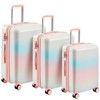 3-Piece Hardside Luggage Set with Triple Telescopic Handles, TSA-Approved Safeguard Locks, Smooth Anti-Pinch Design Travel Suitcase Set 20", 24", 28" - 2 of 4