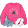 Simply Sage Market Women's Graphic Sweatshirt Road Less Traveled Road - 3 of 4
