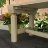 VYNXARIA Outsunny Semicircular Wooden Garden Bench - Stylish Wrap-Around Seating for Outdoors - 4 of 4
