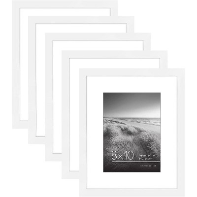 Displays 5x7 with Mat and 8x10 wit... Americanflat 8x10 Picture Frame in White 
