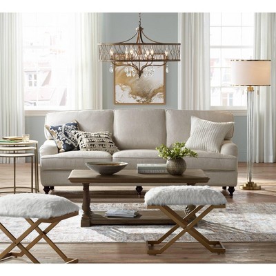 Olympus Gold Crystal Elegance 6-Light Dimmable Chandelier