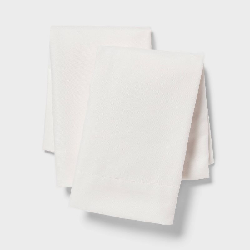 Standard Microfiber Pillow Cases Ivory - Room Essentials&#8482;, 1 of 5