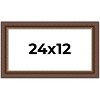 PosterPalooza | Panoramic Traditional Brown Picture Frame - UV Acrylic, Foam Board Backing, Hanging Hardware - 2 of 4