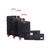5-Piece Luggage Sets,20''24''28''Luggage+A Travel Bag+A Toiletry Bag,ABS Spinner Wheel Luggage With TSA Lock,Carry On Suitcase-Cuddlewood - 3 of 4
