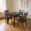 HomeRoots 60" Dark Brown Solid Wood Dining Table - 2 of 4