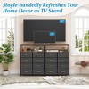 ZACHVO 8-Drawer Dresser with Shelves, Suede Veneer Fronts, Wooden Top, Steel Frame, Adjustable Feet & Anti-Tip Kit – 31.5x11.8x40.6Inch - 3 of 4
