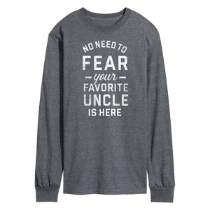 Men's - Instant Message - Your Favorite Uncle Is Here Long Sleeve Graphic T-Shirt - 1 of 4