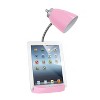 Creekwood Home Sleek Essentials 18.5" Flexible Coordinating Desk Lamp with USB Port and Storage - 2 of 4