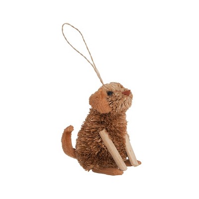 Gallerie II Yellow Lab Abaca Buri Holiday Christmas Xmas Ornament