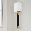 Capital Lighting Bleeker 1 - Light Wall Light in  Aged Brass/Black - 3 of 4