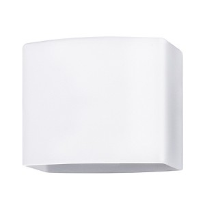 YANSUN 5.5 in. Milky White Square Glass Lamp Shade, Frosted Accessory Cover, Modern Glass Fixture Replacement for Ceiling or Wall Light - 1 of 1